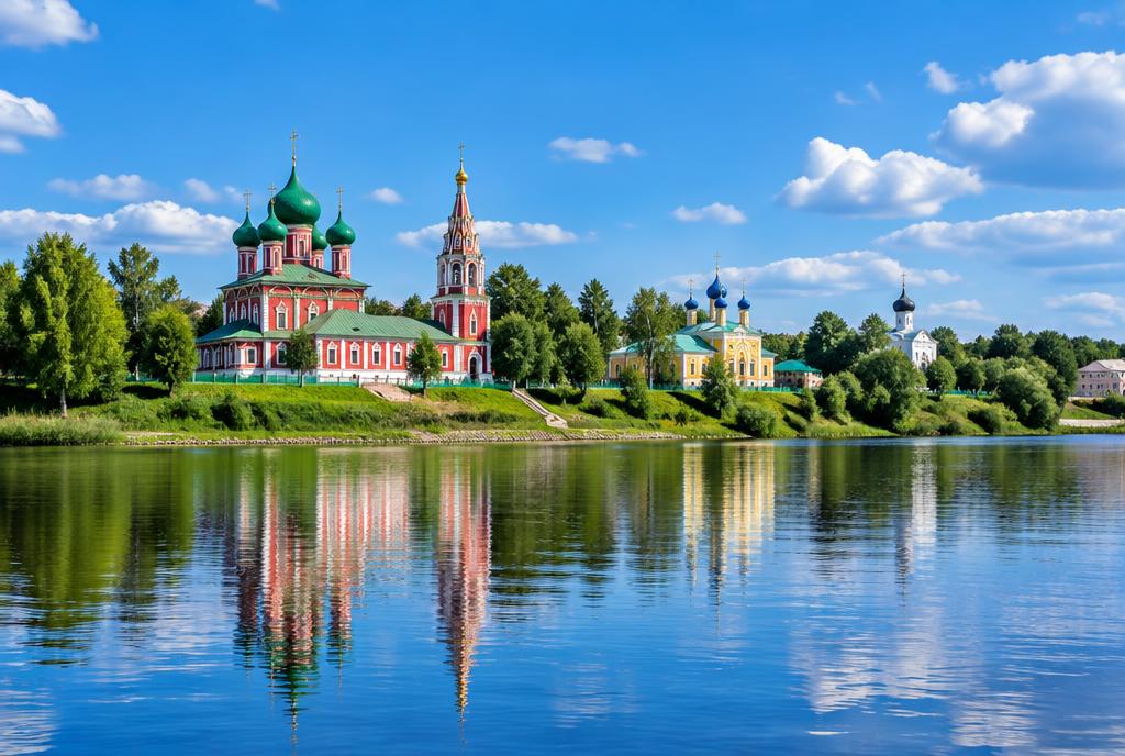 Москва → Углич → Ярославль → Кострома → Москва